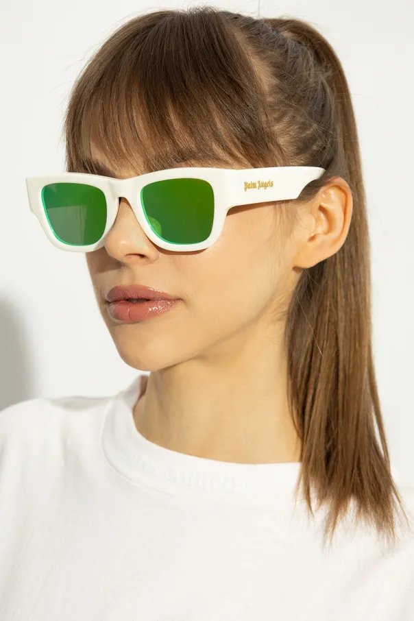 Square-Frame Mirrored Sunglasses
