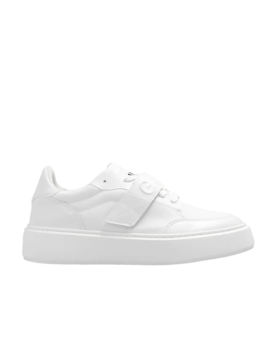 Ganni Logo Embossed Touch Strap Sneakers