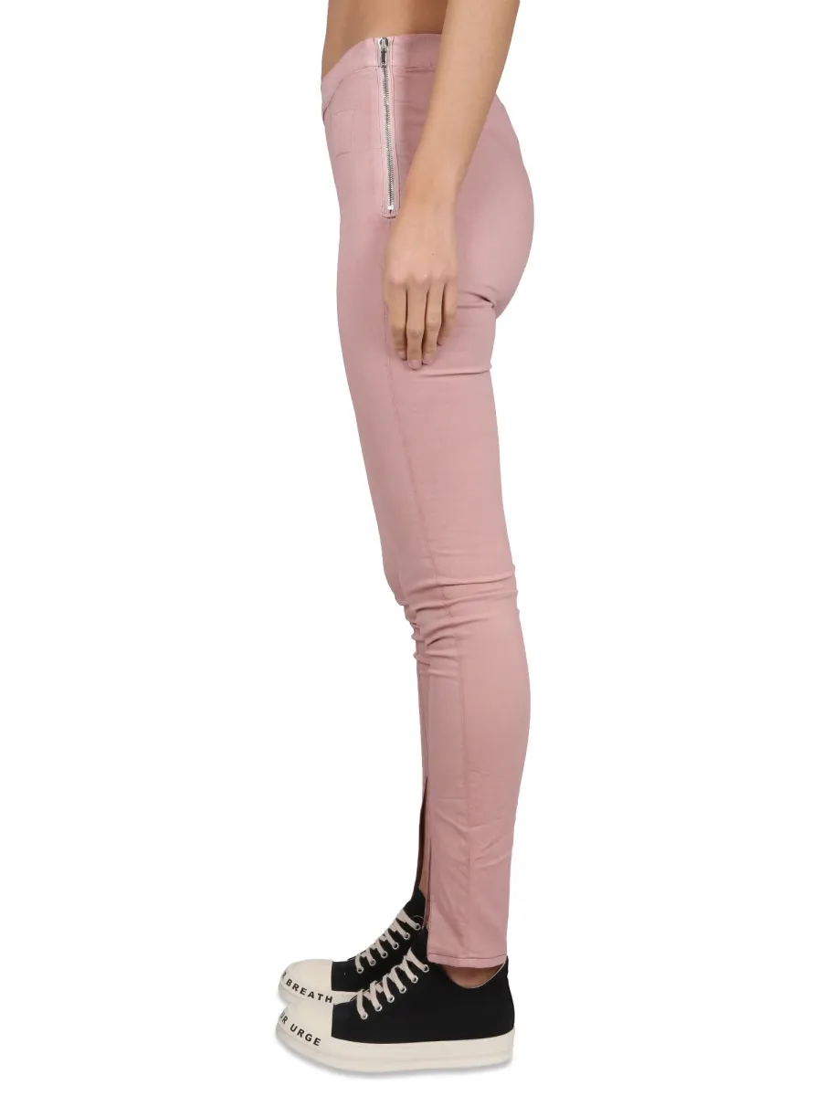 Rick Owens Drkshdw Slit-Detailed Stretch Leggings