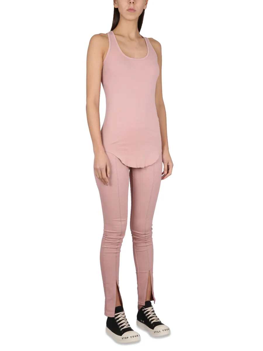 Rick Owens Drkshdw Slit-Detailed Stretch Leggings