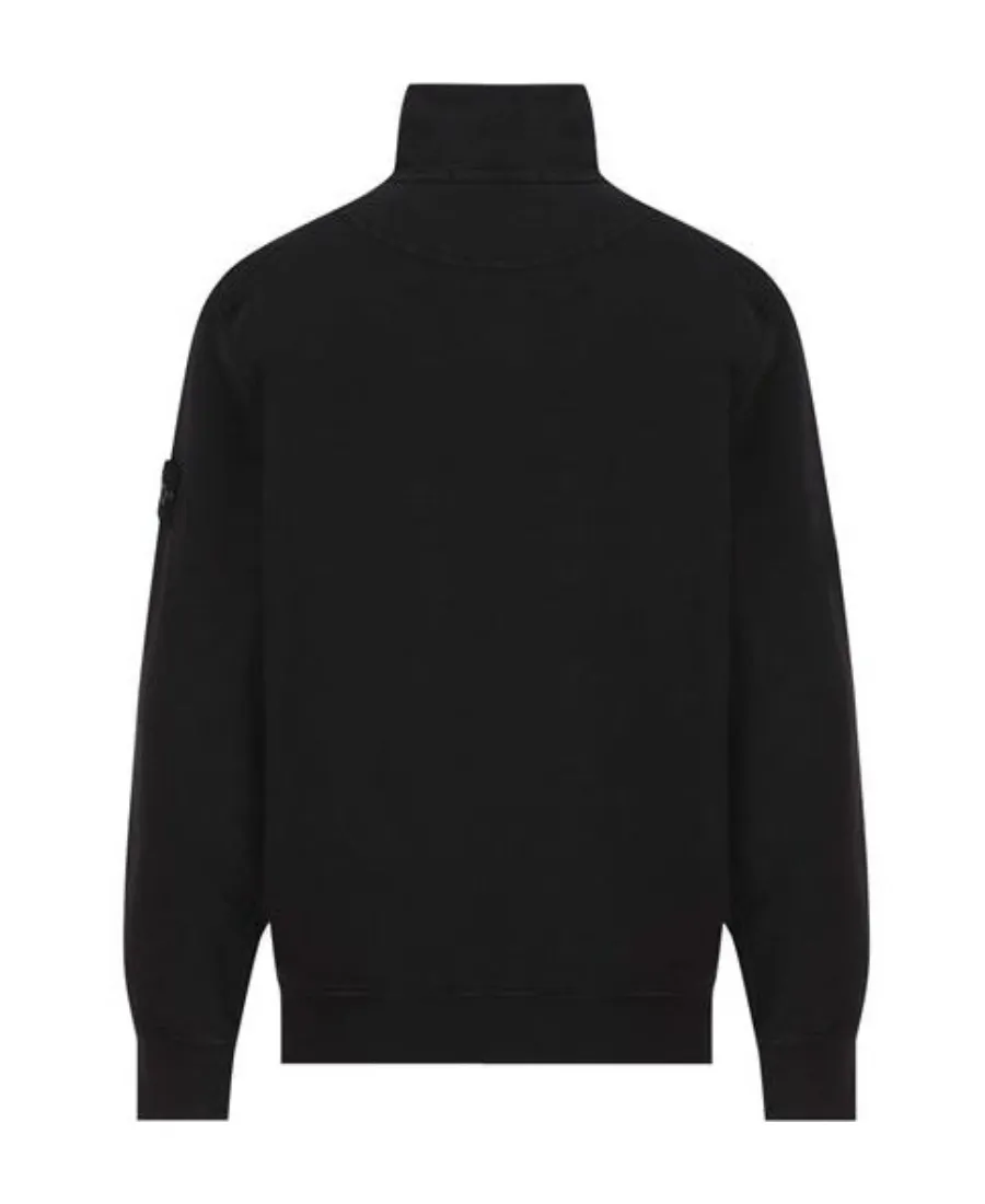 Compass-Patch Zip-Up Sweatshirt