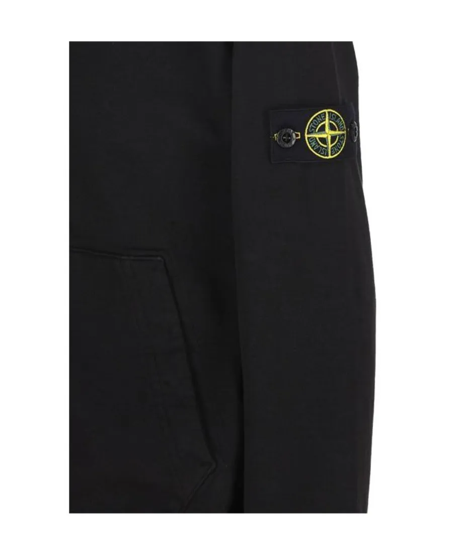 Compass-Patch Zip-Up Sweatshirt