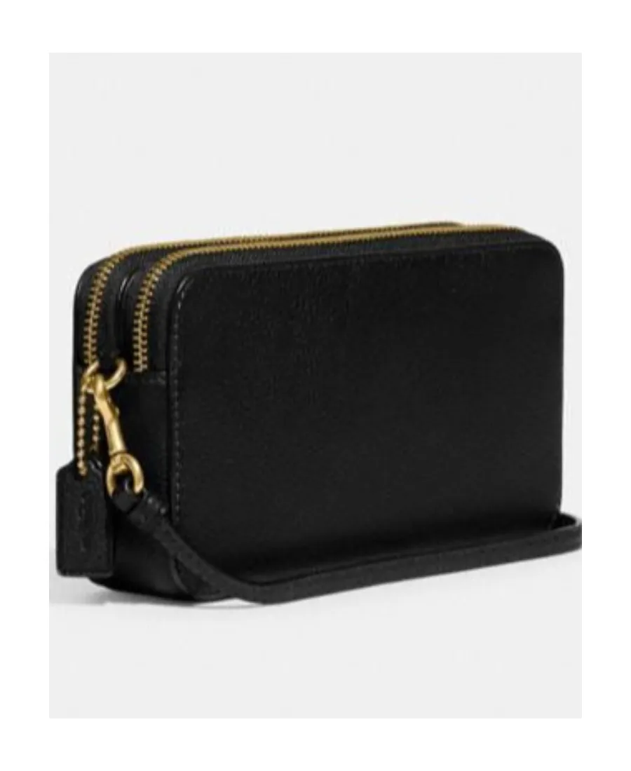Logo Zipper Shoulder Bag