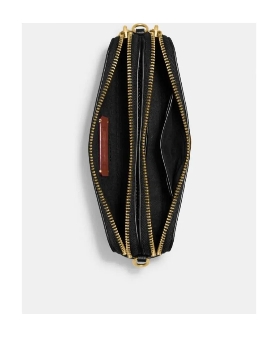 Logo Zipper Shoulder Bag