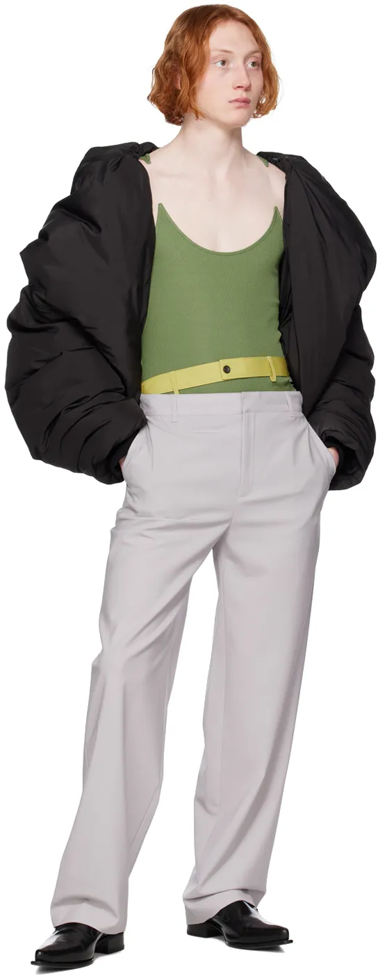 Multi Waistband Wide-Leg Trousers