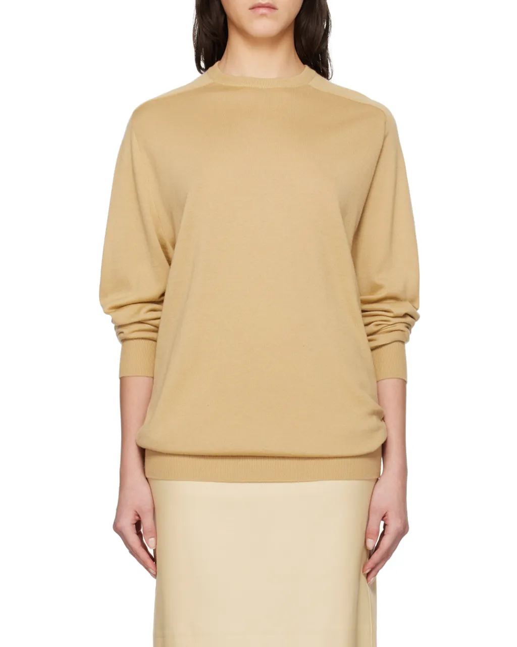 Long-Sleeved Round-Neck Sweater