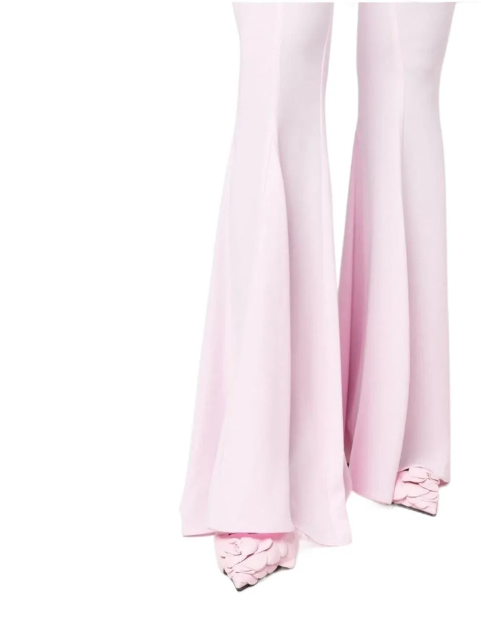 Stretch-Jersey Flared Trousers