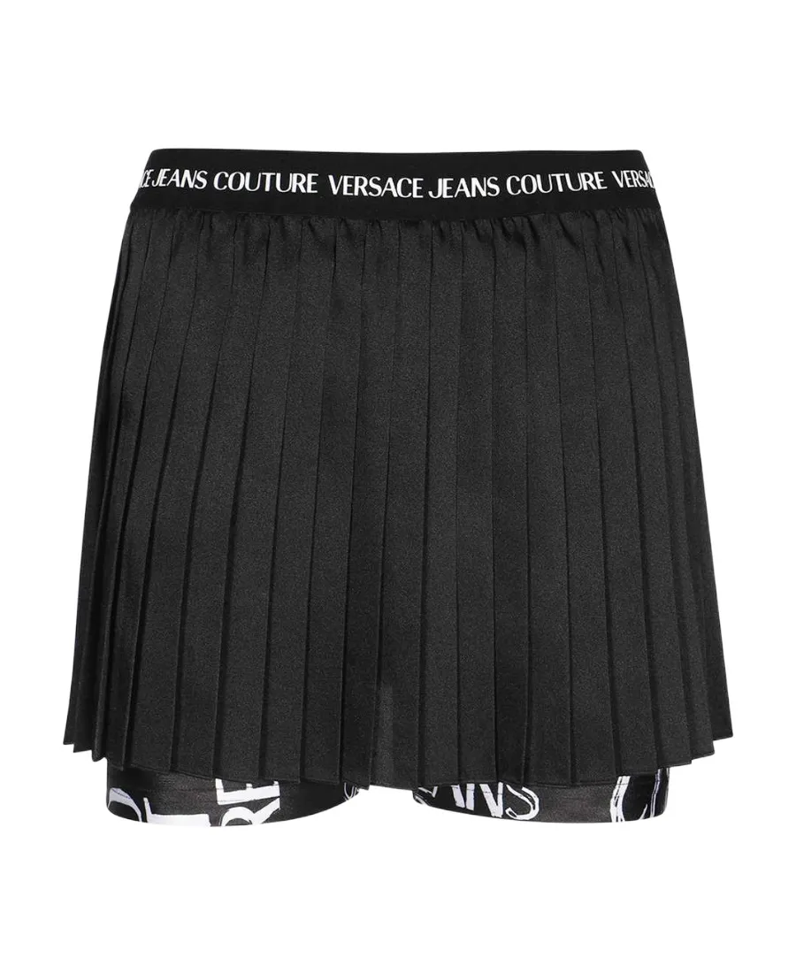 Logo Waistband Pleated Skorts