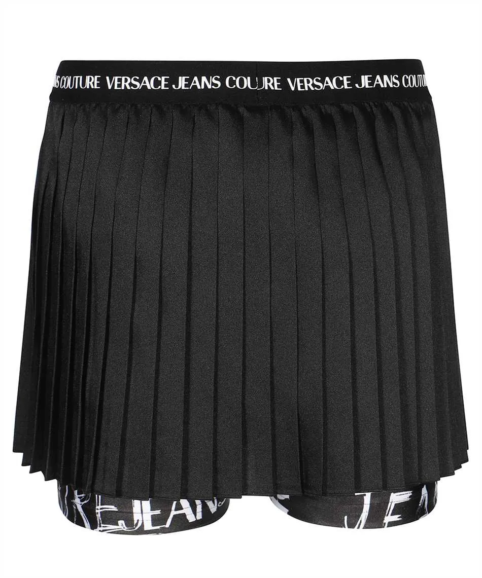 Logo Waistband Pleated Skorts