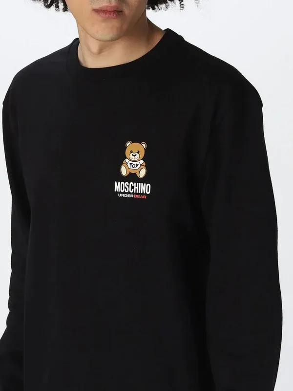 Teddy Bear Motif Sweatshirt