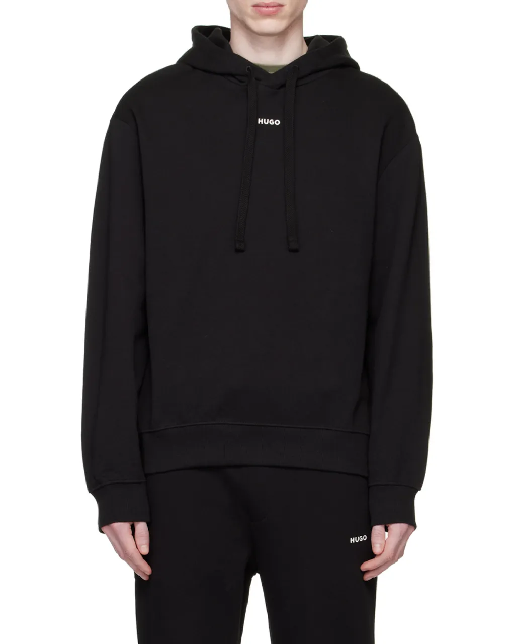 Hugo Boss Logo-Printed Drawstring Hoodie