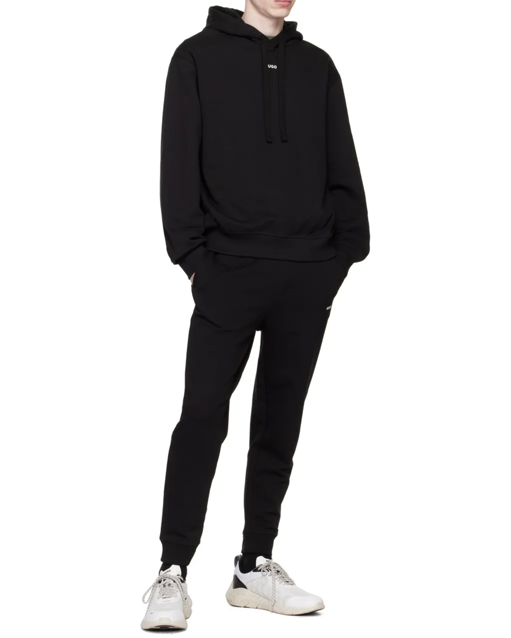 Hugo Boss Logo-Printed Drawstring Hoodie