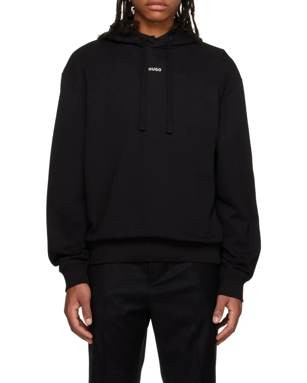 Hugo Boss Logo-Printed Drawstring Hoodie