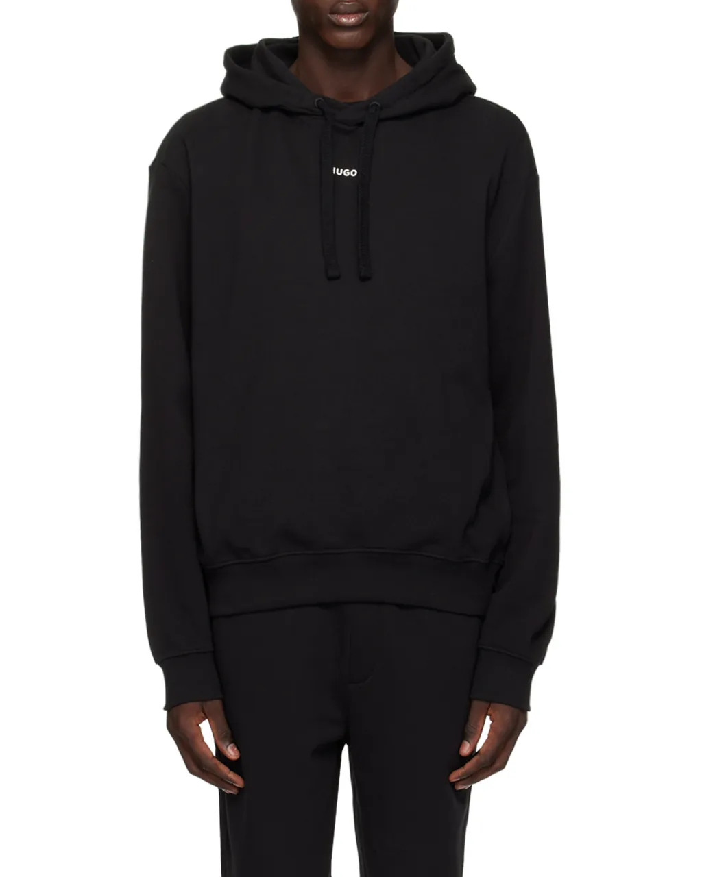 Hugo Boss Logo-Printed Drawstring Hoodie