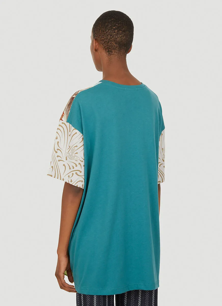 Painting-Print Cotton T-Shirt