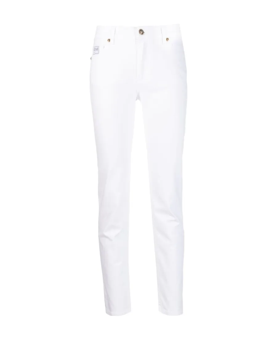 Logo-Patch Skinny Jeans