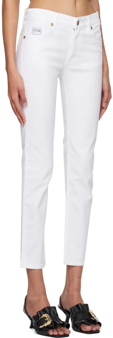 Logo-Patch Skinny Jeans