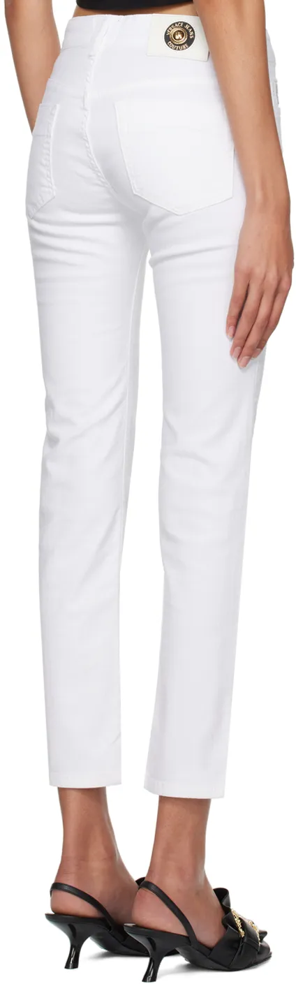 Logo-Patch Skinny Jeans