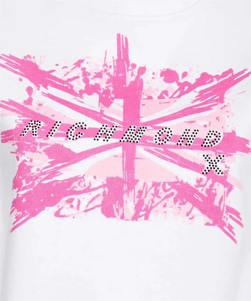 Union-Jack Embellished Long-Sleeved Sweatshirt
