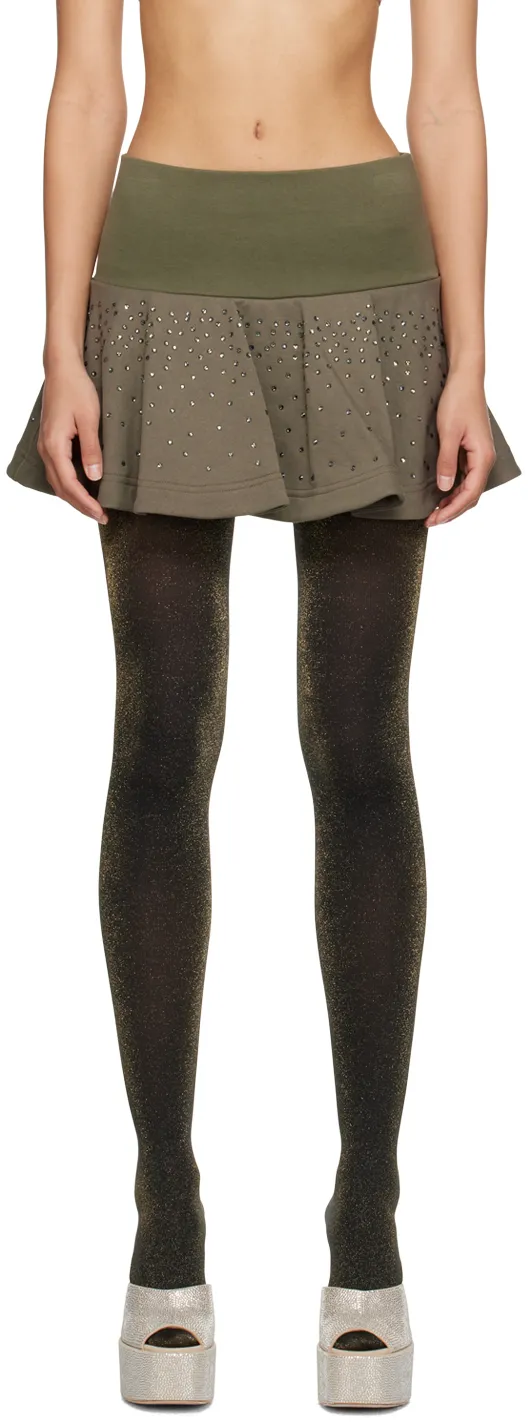 Rhinestone Mini Skirt