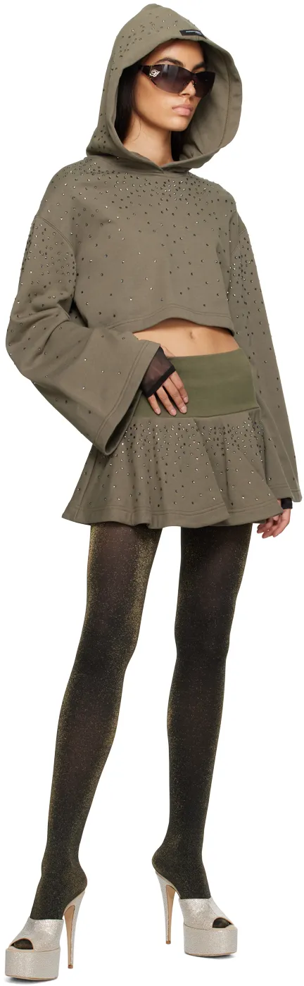 Rhinestone Mini Skirt
