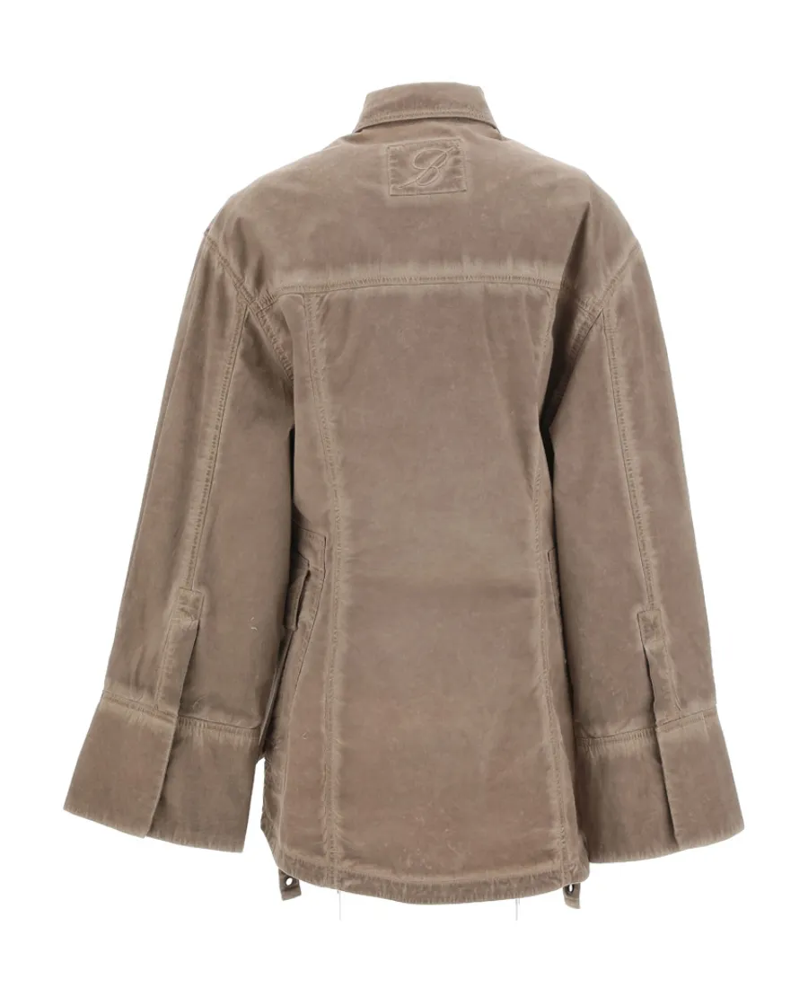 Blumarine Eyelet-Detailed Denim Jacket