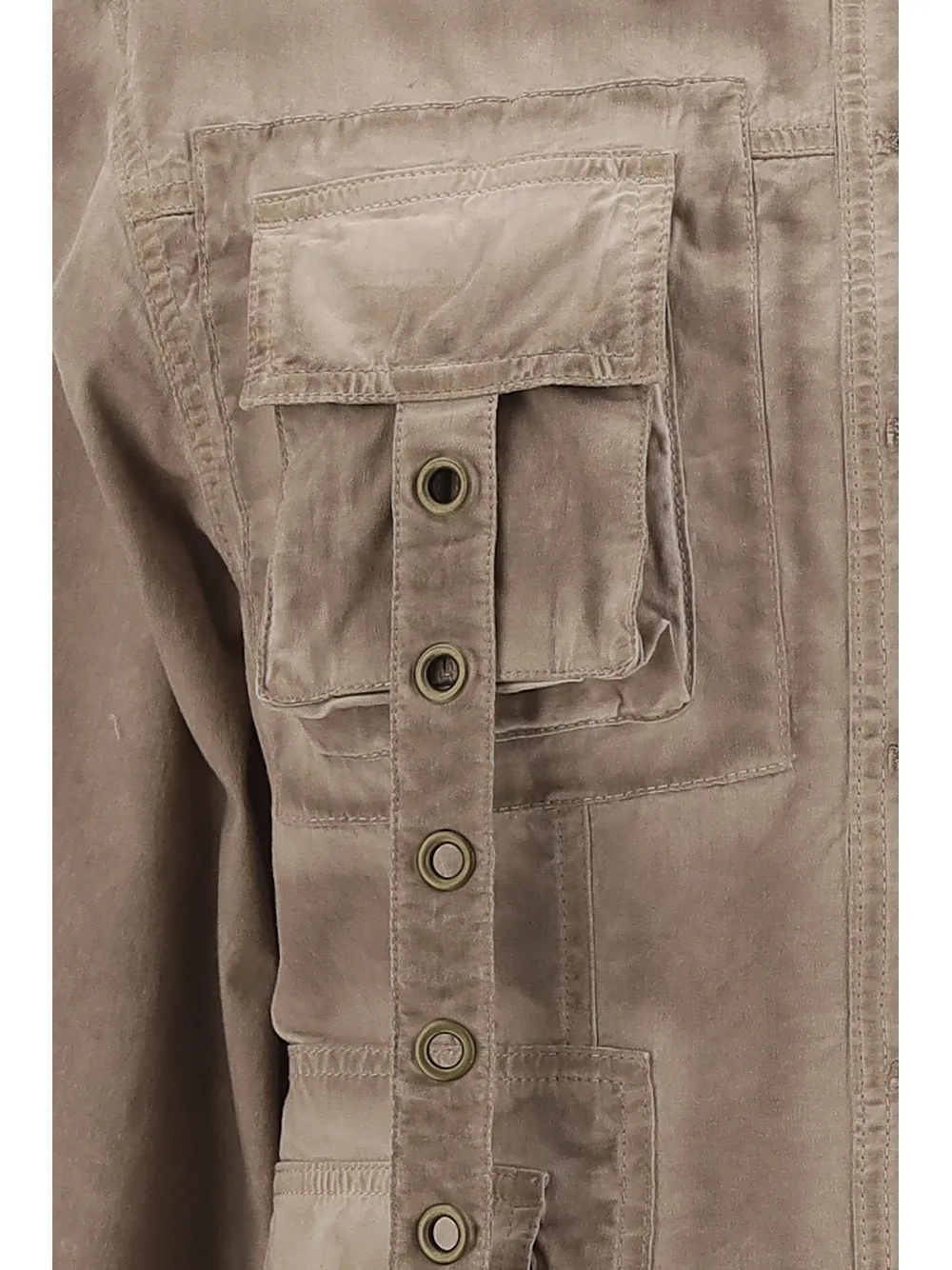 Blumarine Eyelet-Detailed Denim Jacket