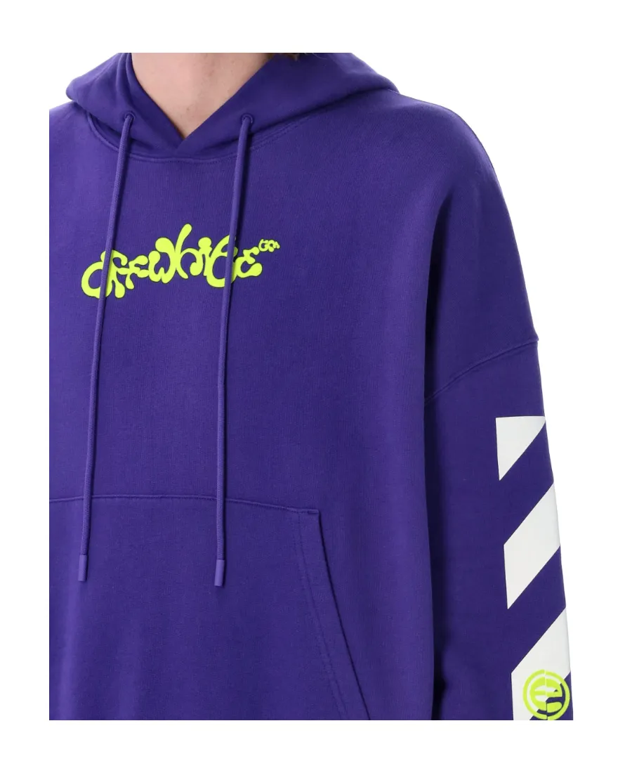Off-White Logo Printed Drawstring Hoodie