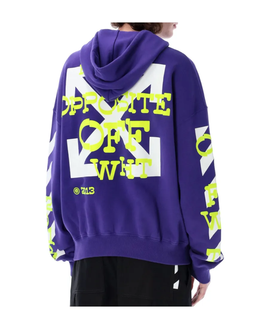 Off-White Logo Printed Drawstring Hoodie