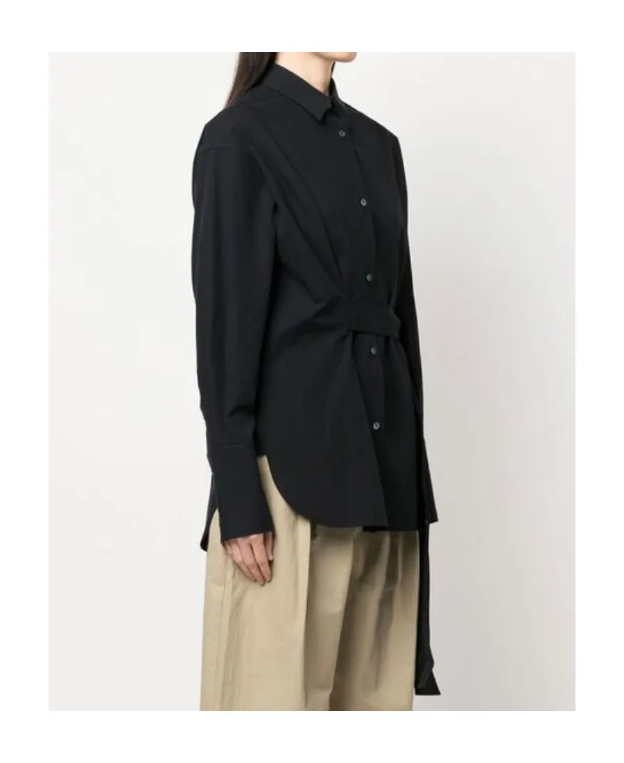 Single-Breasted Long-Sleeved Shirt