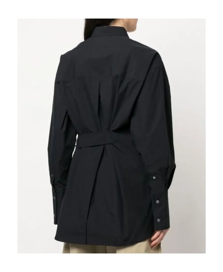 Single-Breasted Long-Sleeved Shirt