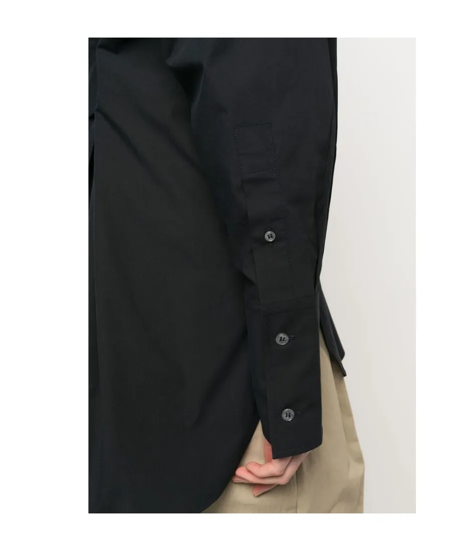 Single-Breasted Long-Sleeved Shirt