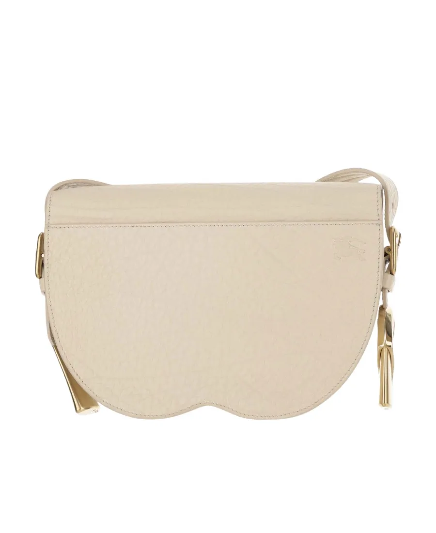 Burberry Granulated Foldover-Top Shoulder Bag
