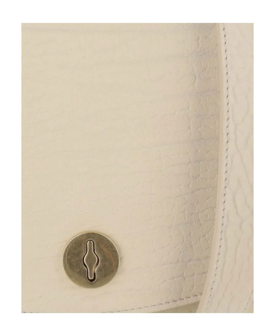 Burberry Granulated Foldover-Top Shoulder Bag