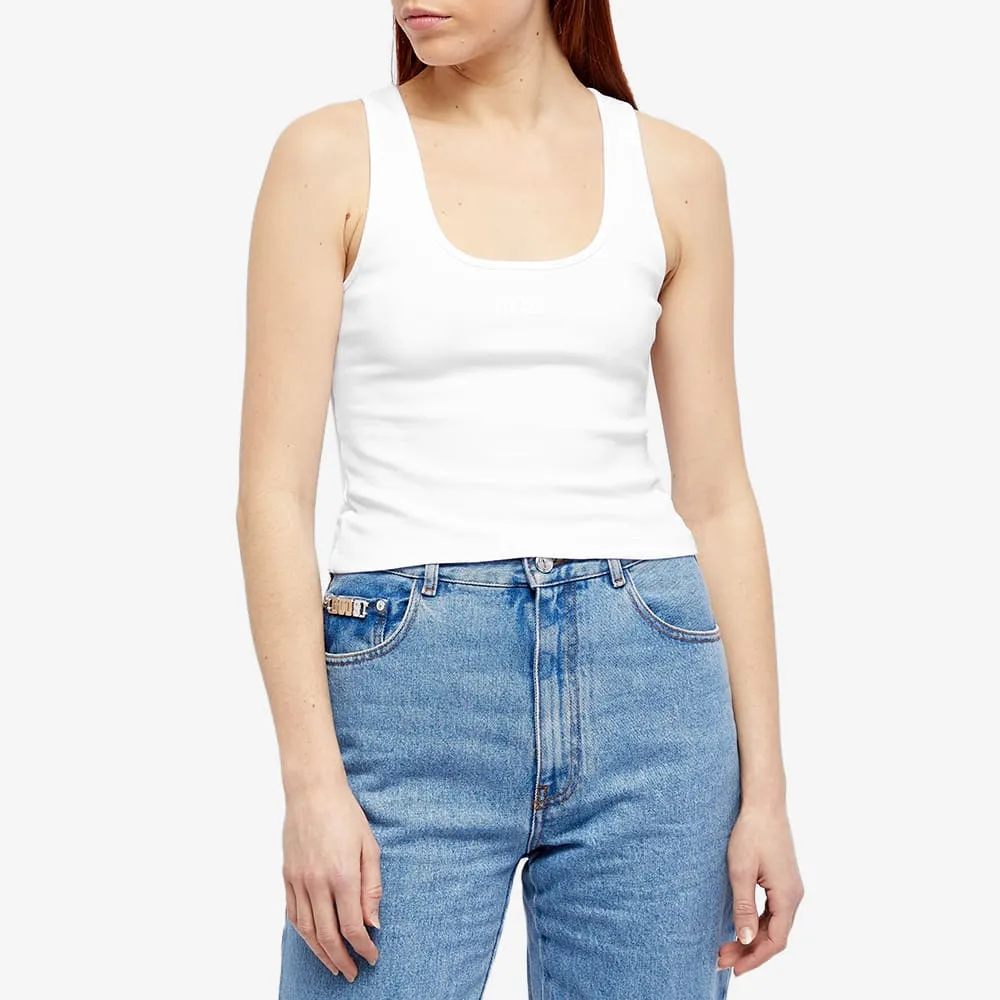 Sleeveless Jersey-Knit Top