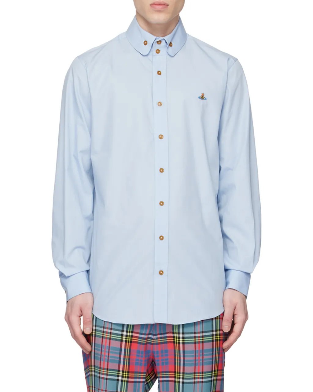 Vivienne Westwood Orb Embroidered Long-Sleeved Shirt