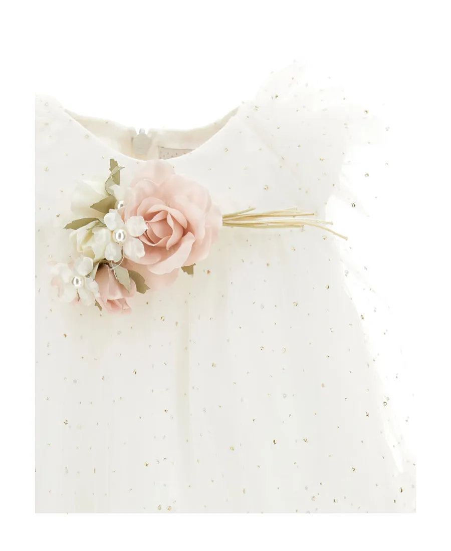 Tulle Rhinestone Embellished Dress