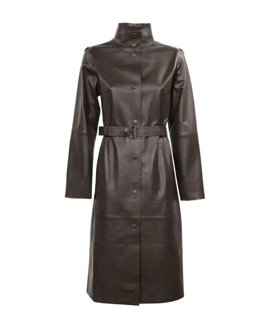 High-Necked Long-Sleeved Coat