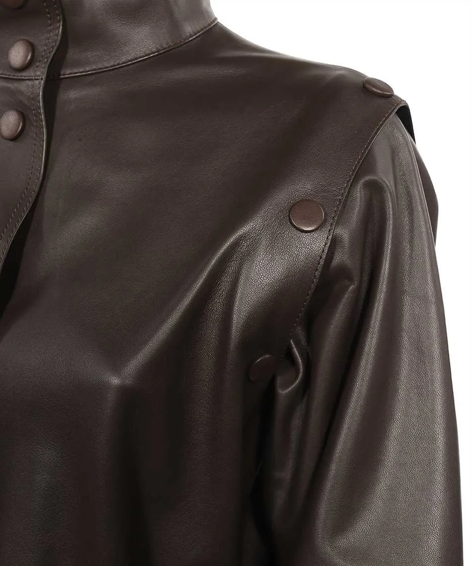 High-Necked Long-Sleeved Coat