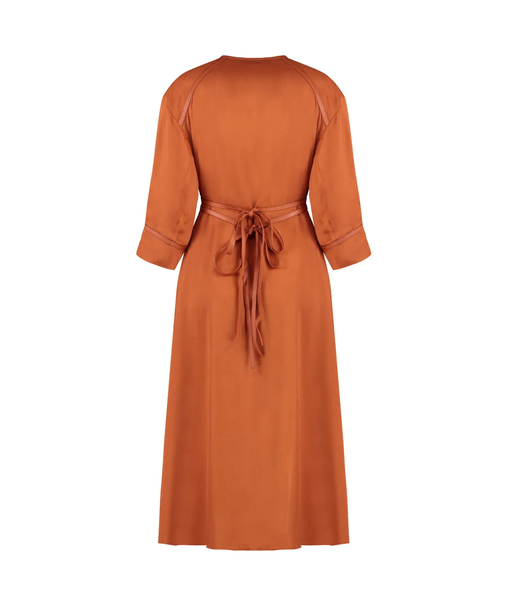 Crepe Midi Dress