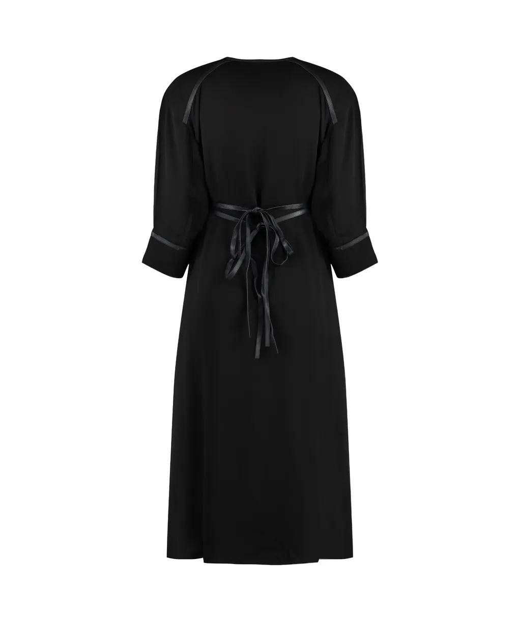 Crepe Midi Dress