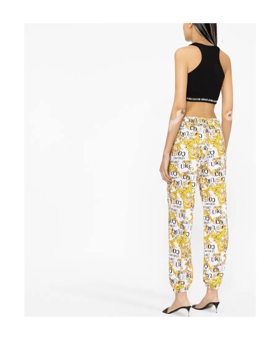 Logo-Print Cropped Tank Top