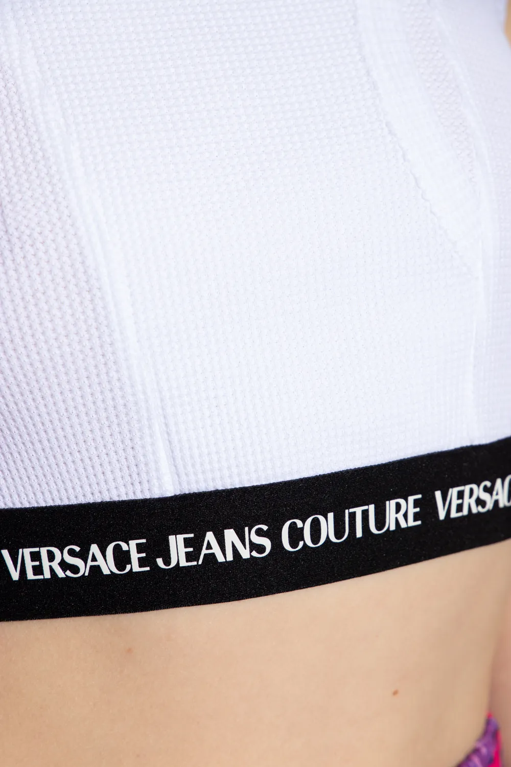 Logo-Print Cropped Tank Top