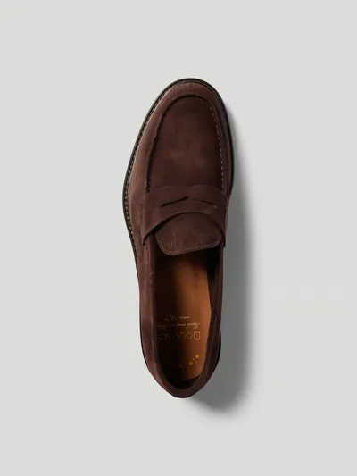 Doucal's Round Toe Slip-On Loafers