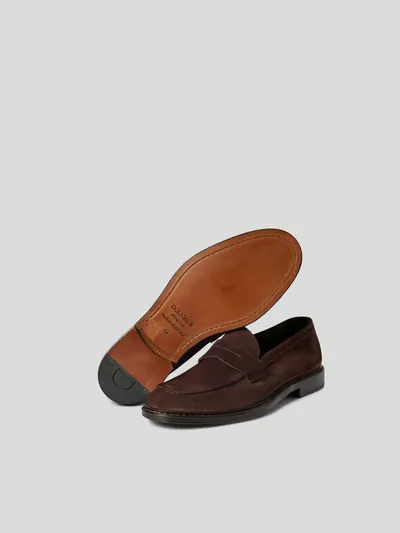Doucal's Round Toe Slip-On Loafers
