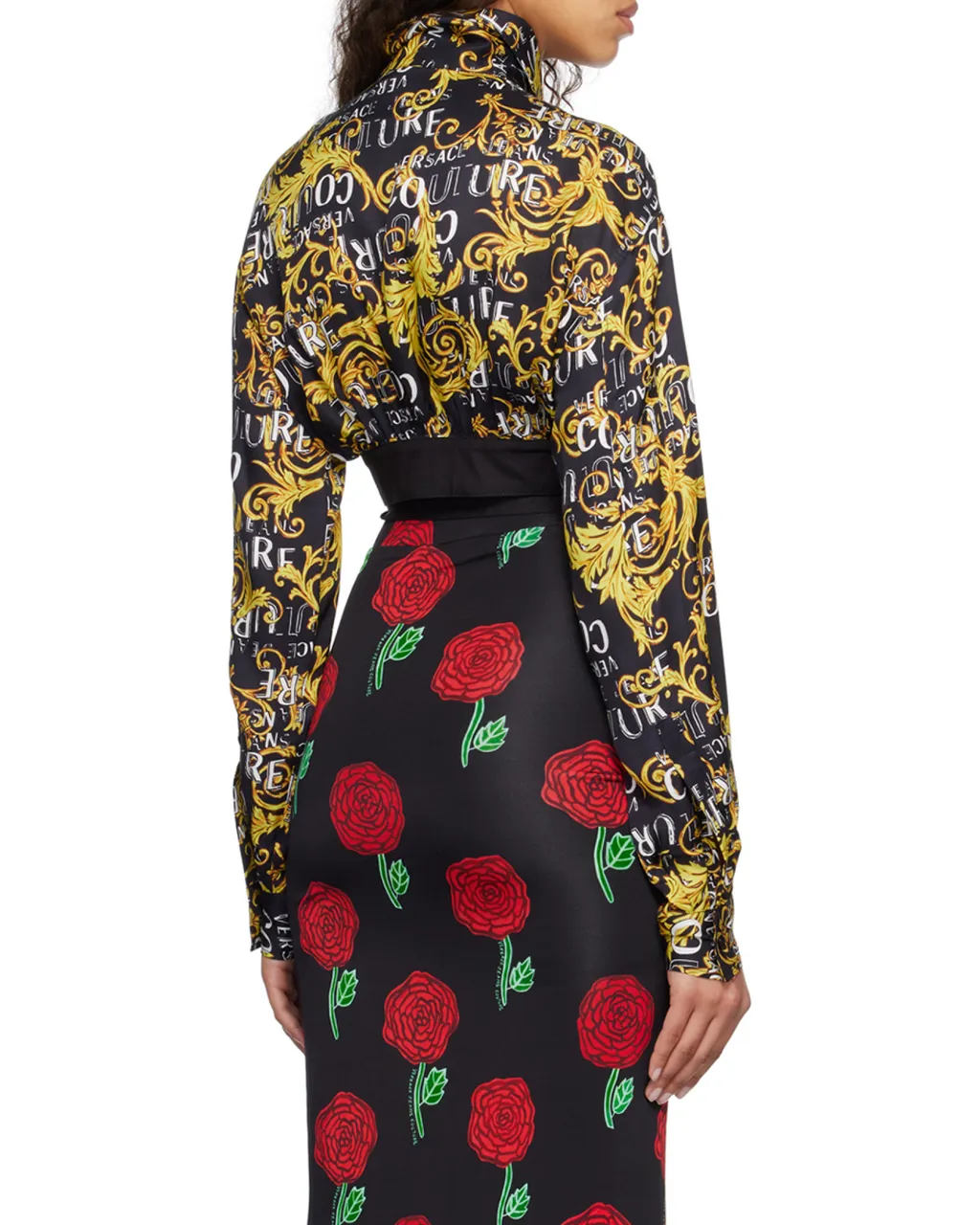 Cropped Logo-Print Shirt
