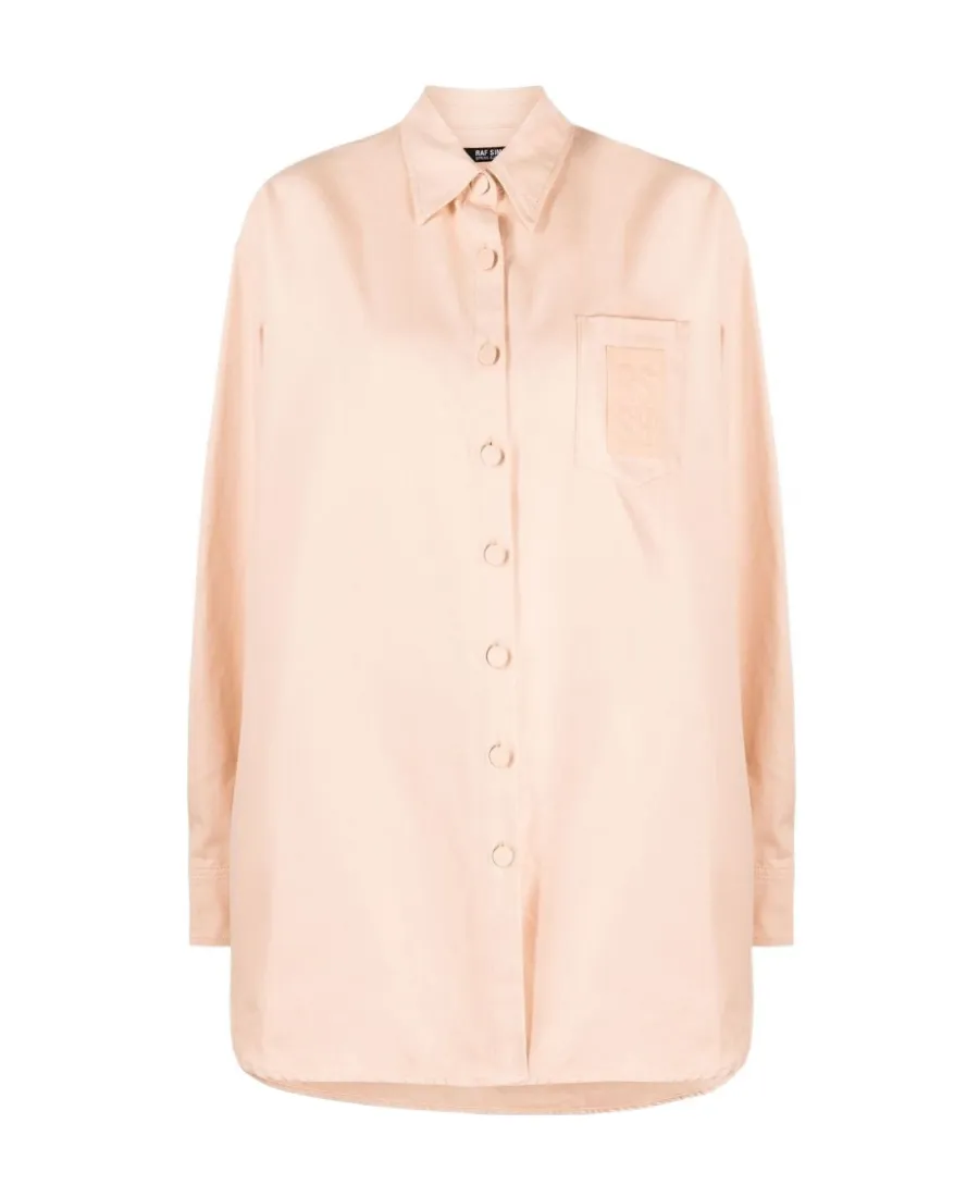 Logo-Patch Oversized Shirt