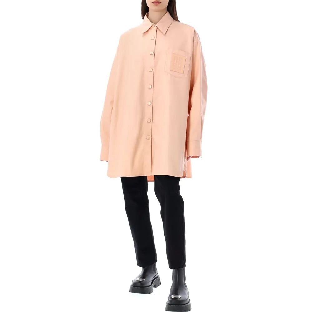 Logo-Patch Oversized Shirt