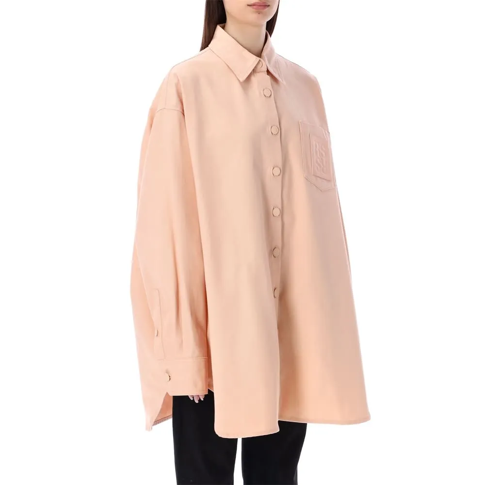 Logo-Patch Oversized Shirt