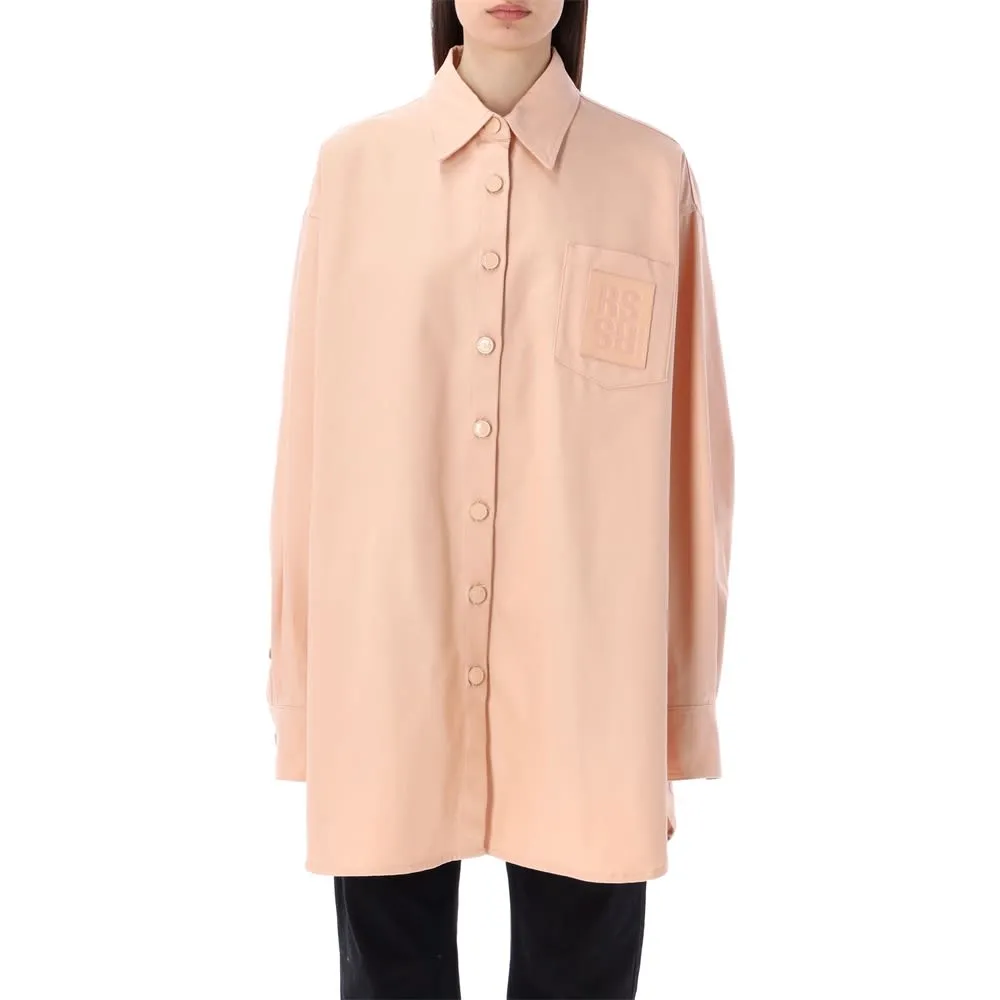 Logo-Patch Oversized Shirt